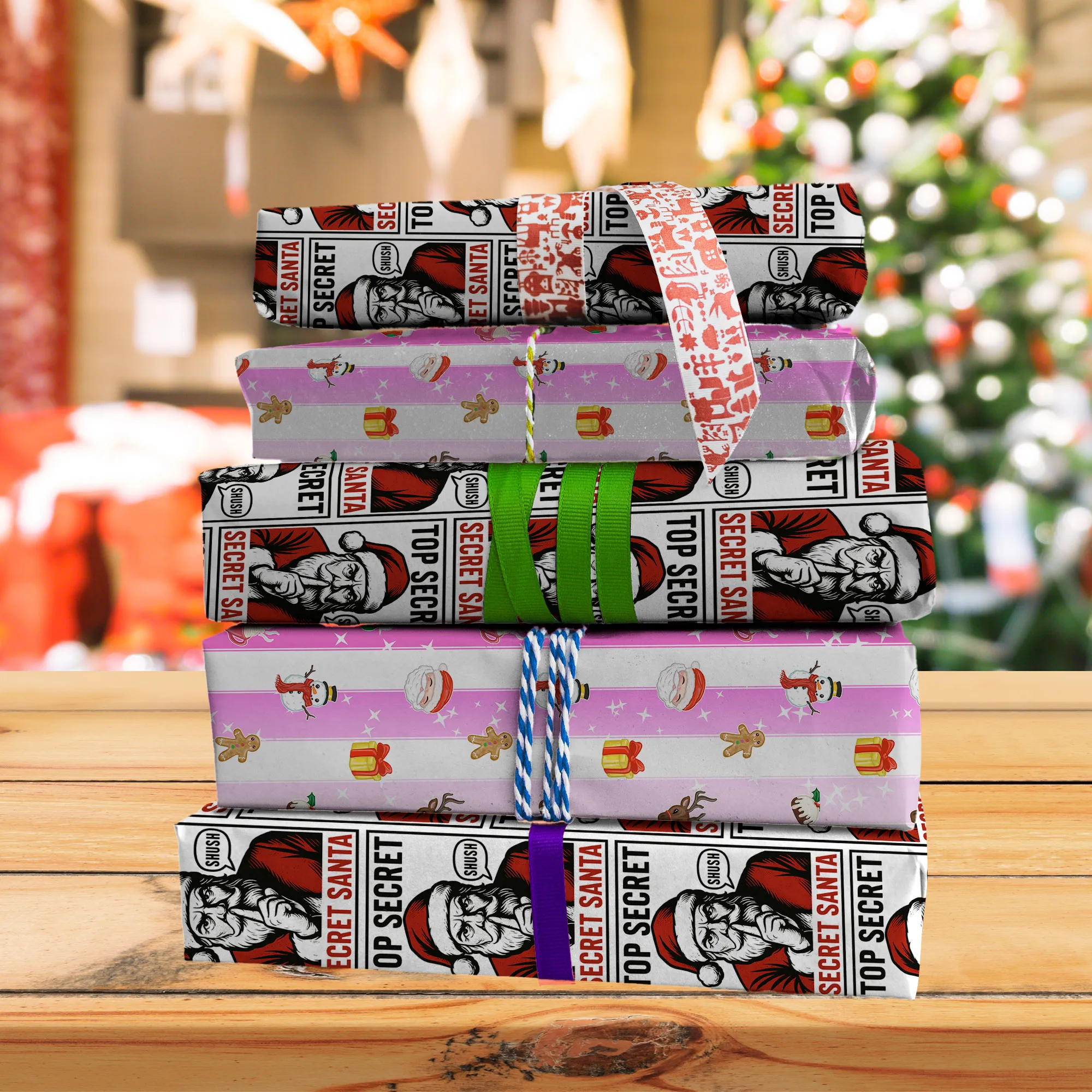 Secret Santa Wrapping Paper image 2